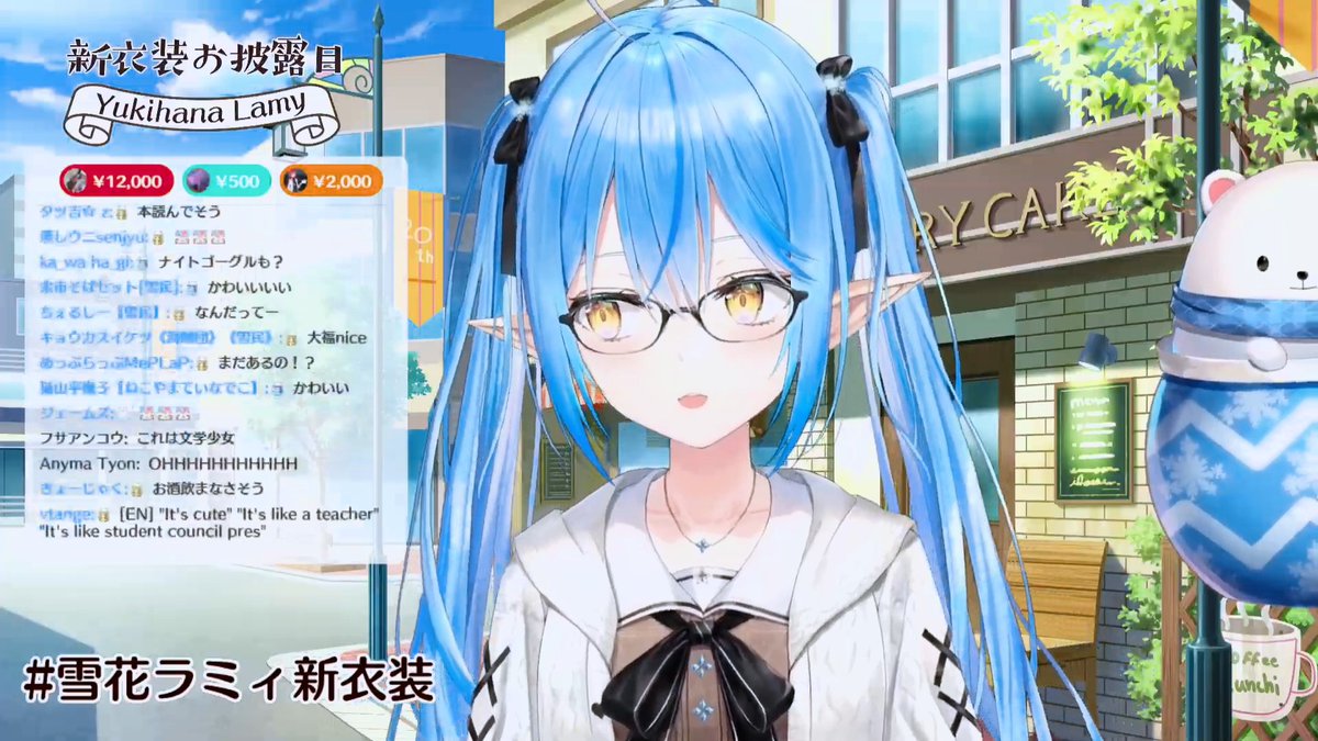 こうして比較するともっとわかりやすいなぁ もふっとしてる感じから サラっとした感じになってる ツーサイドアップにしてた二房から少し前に持ってきてるのかな もみあげの部分がすごく長くなってるなぁ ししろんお姉さんだわこれはぁ 獅白ぼたん新衣装 ツイレポ