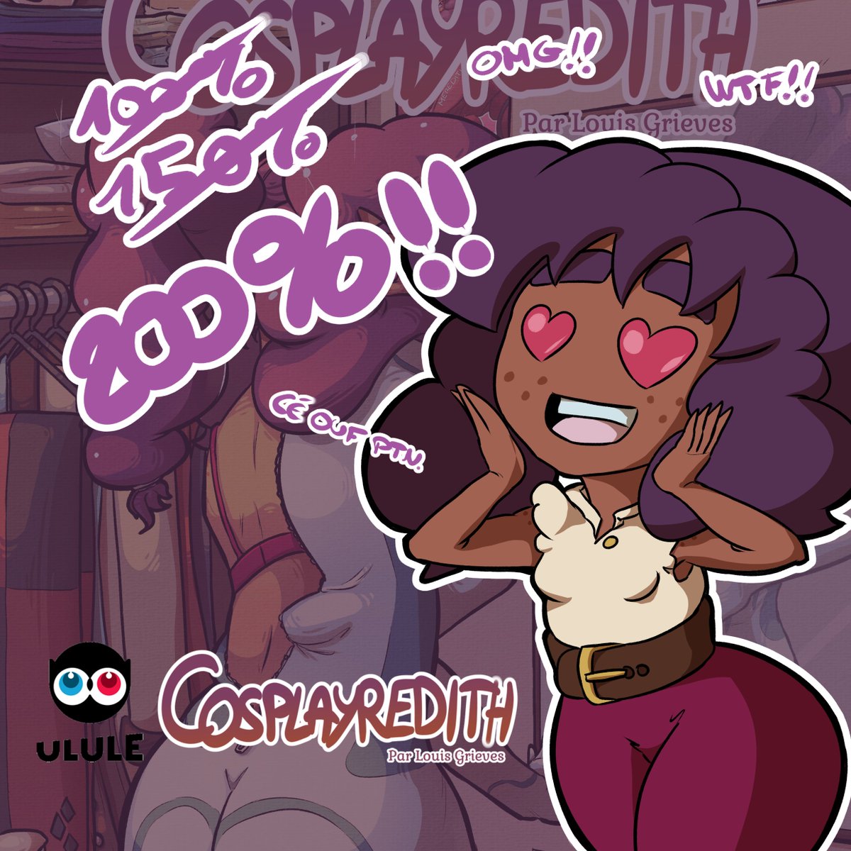 LouisGrievesArt's tweet photo. OK BON.

Ca va beaucoup trop vite j'ai pas le temps de faire des jolies images promo mais 200%!!

On rajoute donc les stickers ET les pins en contreparties LET'S GOOOOO !!

Partagez qu'on fasse péter les 300% pour plus de trucs à vous offrir!!

https://t.co/Y5cW7FtRRs https://t.co/cKsKwGt18r