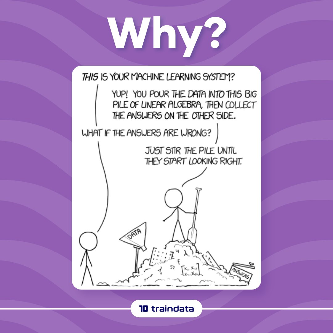 karthu's tweet photo. Machine learning joke of the day.

#machinelearning #datascience #joke #traindata https://t.co/ILMF9Yyb7q