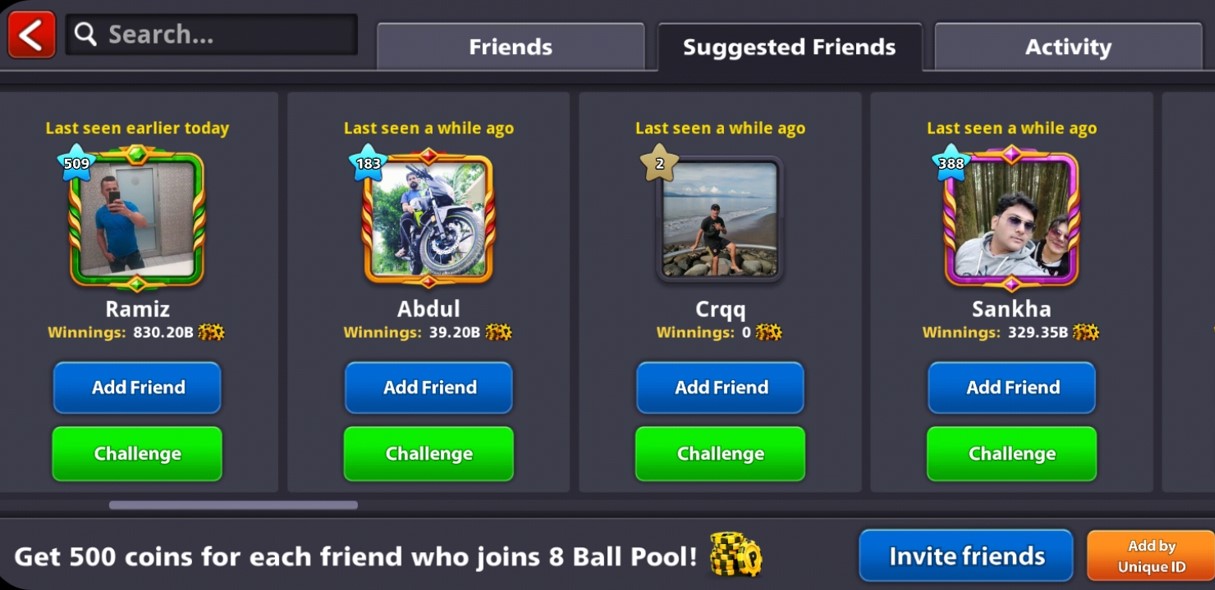 Play 8 Ball Pool With Friends