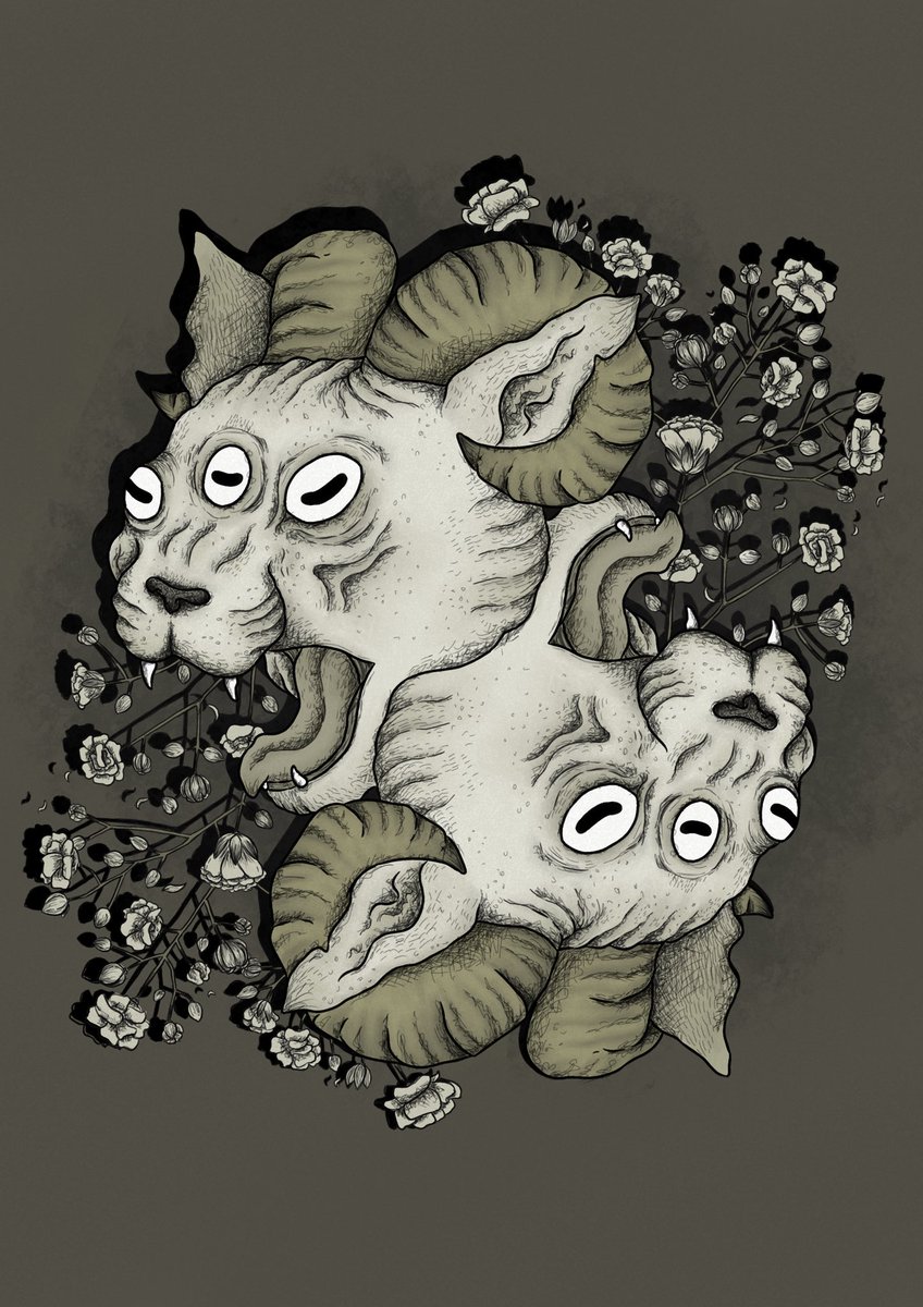 VHSdogs's tweet image. #VisibleNonbinary hey there I’m dogfruit! a little enby goblin who loves drawing critters and spooky stuff, currently working on my own personal project ‘ghost’s motel’ alongside uni work and commissions !!