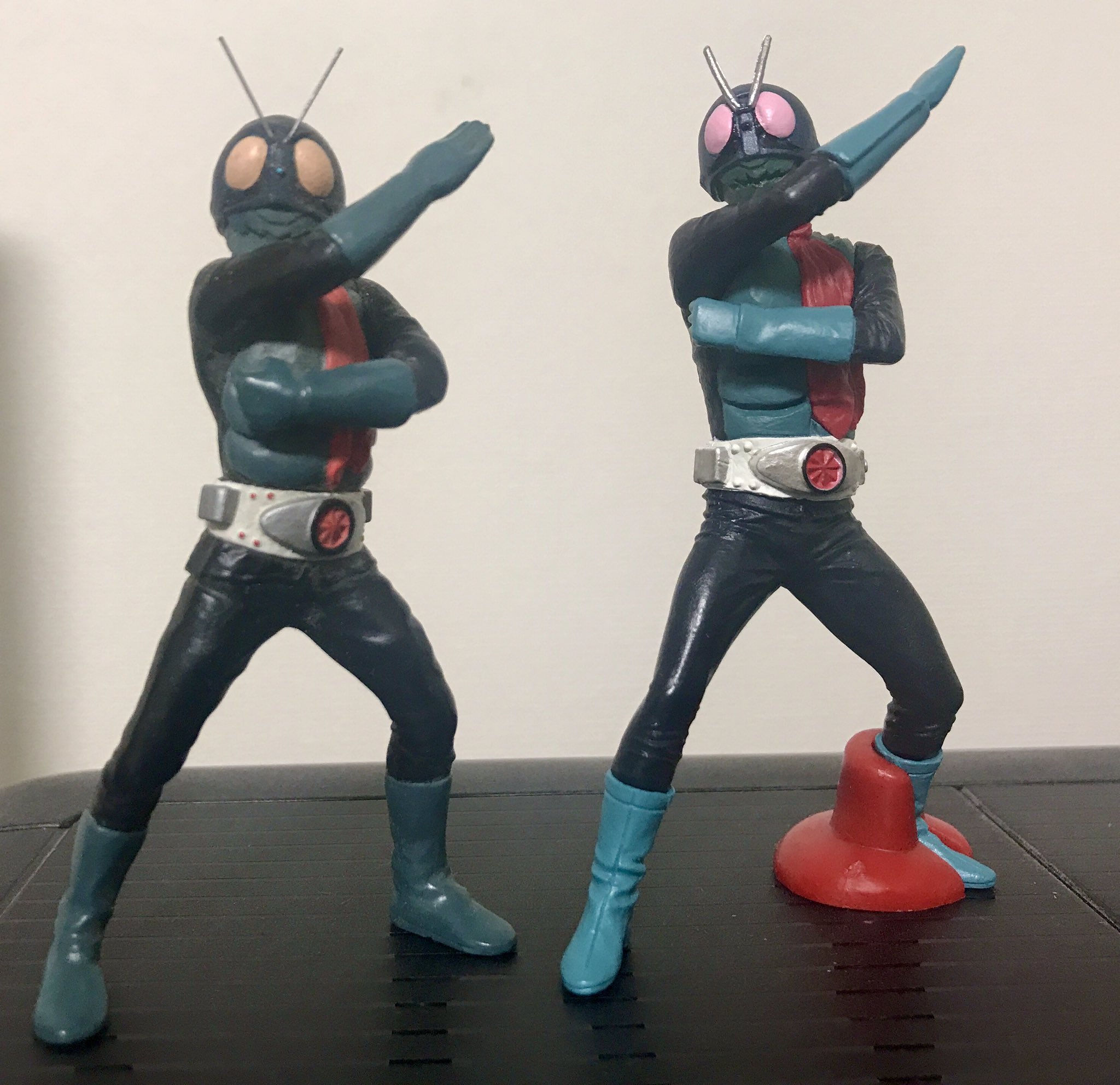 Northstar 特撮ガレージキット通販中 Hg仮面ライダーclassic壱を入手したんで 24年前 の発売当時にリペイントしたパート2の旧1号と並べて見た 小さいと思ってたけど ちょっと大きいんだな T Co Uk57dnyre5 Twitter