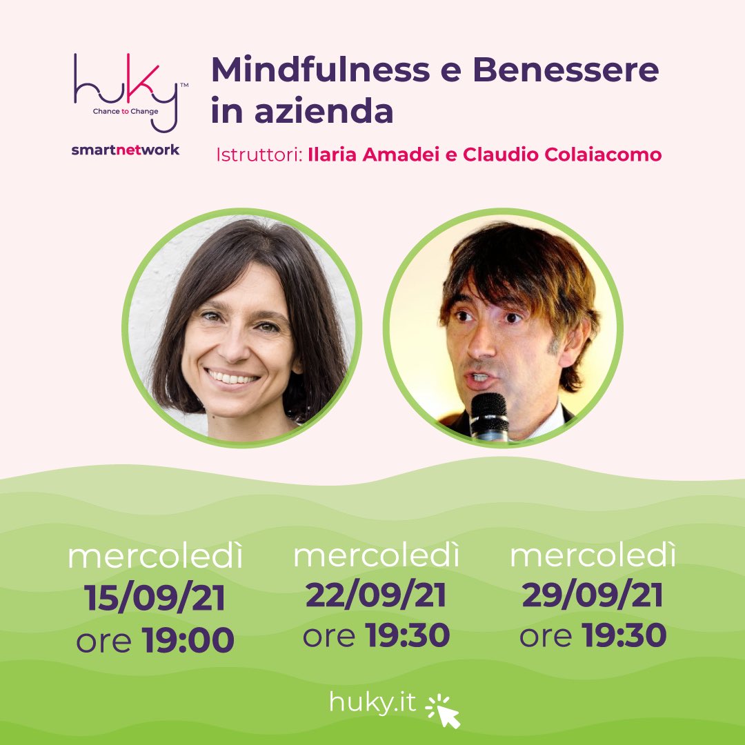 hukysrl's tweet photo. 💥Sta per partire il nostro corso di #mindfulness per manager e professionisti! Porteremo un caso aziendale che la sta adottando (Elsevier) e spiegheremo come sviluppa la leadership.
🗓 15-22-29 settembre
Docenti:
Claudio Colaiacomo e Ilaria Amadei.
A breve il link di registraz. https://t.co/zY0vbproo2