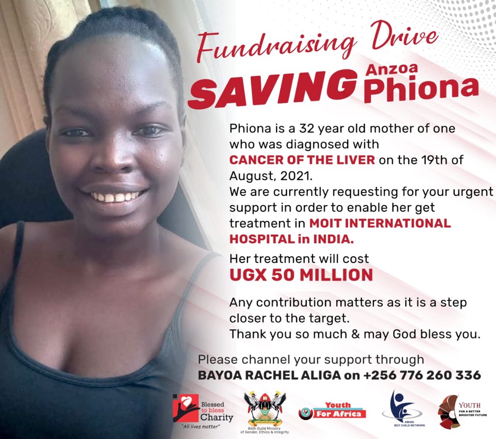 We are currently in need of 50M so that she can travel to MOIT international Hospital in India for the cancer Treatment.
Even the smallest gift to charity can make a huge impact. 
@WomenProbono @UNAUGANDA @FIDA_Uganda @BebeCoolUG @RMalango2015 @lamusounds @EstherBirungi4