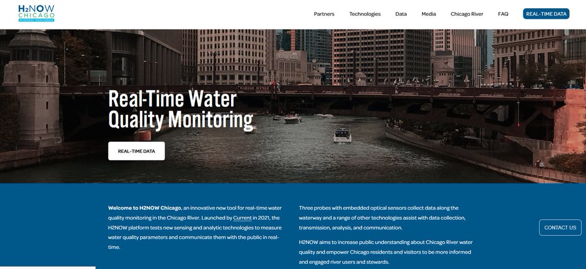 TECTA_PDS's tweet photo. Real-time water quality data in #Chicago is now a reality! Visit https://t.co/MJiaowj1EE for live updates on the #ChicagoRiver.

https://t.co/ipf9cxfUZq is thrilled to be a technology partner with @CurrentWater to bring this novel tech platform to life. #H2NOWChicago https://t.co/0gLzeIZEYP