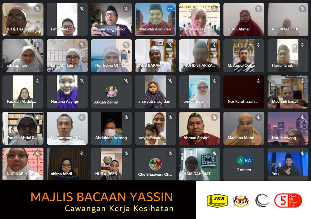 HOPT5 CKK JKR (@ckkjkr) on Twitter photo Alhamdulillah selesai sudah majlis bacaan yassin beramai2 secara Maya, #kitajagakita 
<a href="/CKK_IPJKR/">Cawangan Kerja Kesihatan JKR Malaysia</a> <a href="/IrZulkefly/">Mohd Zulkefly S</a> <a href="/Ar_Azman5167/">Ar. AzmanHashim</a> <a href="/AdtoIr/">Abduldan B. Adtong</a> Alhamdulillah selesai sudah majlis bacaan yassin beramai2 secara Maya, #kitajagakita 
<a href="/CKK_IPJKR/">Cawangan Kerja Kesihatan JKR Malaysia</a> <a href="/IrZulkefly/">Mohd Zulkefly S</a> <a href="/Ar_Azman5167/">Ar. AzmanHashim</a> <a href="/AdtoIr/">Abduldan B. Adtong</a>