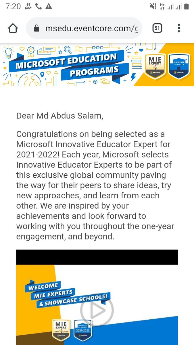 asalam468's tweet photo. "This year will be incredible for me. I'm so excited to be selected as an MIE Expert for 2021-2022 #MicrosoftEdu #MIEExpert "
#Bangladesh🇧🇩  #worldeducatorscommunity @mieexpert @MicrosoftEDU @ochifaysel @mabohassan781 @masekayudha @anahmed2022 @WorldEducators1 https://t.co/pNYDX2G7Kn