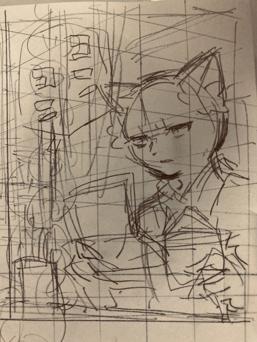 10話描いております✍️
左の画像はネームです。
ネームのときのようなギャグっぽい顔を再現するのは難しかった…! 