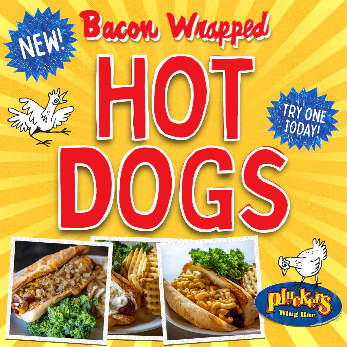 Pluckers Wing Bar on Twitter "NEW!!! Try our three new baconwrapped