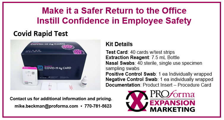ProformaExpMktg's tweet photo. Covid Rapid Test available now. https://t.co/FFM9RHcj3O