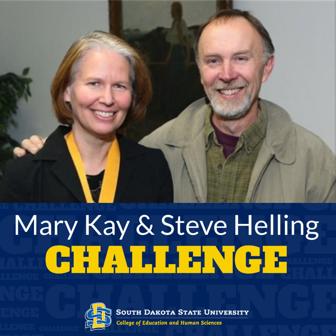 SDStateEHS1's tweet photo. Our first challengers today are Mary Kay &amp; Steve Helling! So grateful to have you as part of our Jackrabbit family! Use the link https://t.co/46eS5Y13iE and join the #OneDayforSTATE challenge
💙💙💙💙💙💙💙💙💙💙💙💙 https://t.co/VKq53j9U12
