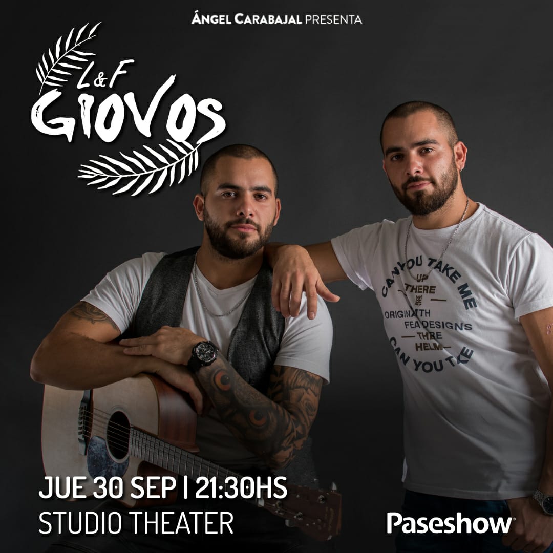 Leanluceroo's tweet photo. Si señoooorrrrr, estoy feliz 😍

Se viene el primer show de la gira y me llena la emoción, felicidad y orgullo por ustedes dos! Los amo! @FacundoGiovos @LucianoGiovos 

Si quieren disfrutar del talento y una hermosa noche, ya saben donde tienen que ir! 🥰 https://t.co/b1nOvKnx2j