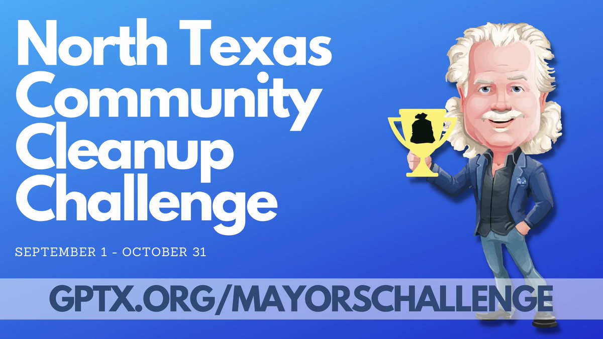 gp_tx's tweet photo. #GPTX is participating in the #NTXCleanupChallenge, a competition to see who can pick up the most litter.
@MayorJensen2019 was challenged by @CityMansfieldTX Mayor to see which city can pick up the most litter. The challenge runs 9/1-10/31
More info➡️ https://t.co/yS24v2OAma https://t.co/1rHitWAe3G