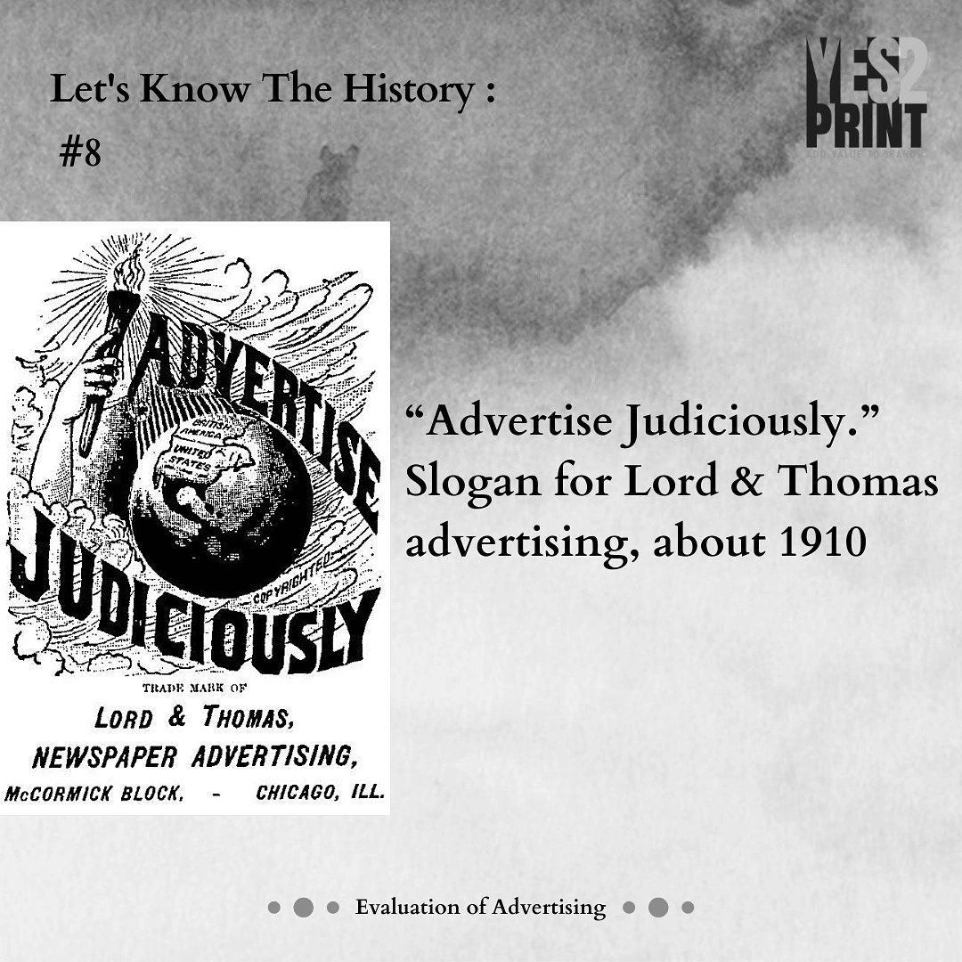 Let's Know The History #8
.
#Yes2print | #SSAssociates

#history #historyofadvertising #advertising #advertisinghistory #vintageads #vintage  #brandingcompany #branding #advertising_agency #historyfacts #historyofart #historylovers #ads #newspaperads #magazineads #advertisement