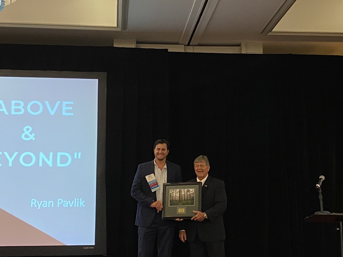 DrJtotheMastro's tweet photo. Congrats to @WedgworthLeader and @UFCALS @UF_IFAS_FRED alumnus Ryan Pavlik for his recognition from @FLForestryAssoc for going “Above and Beyond” https://t.co/GJtTXNRXg2