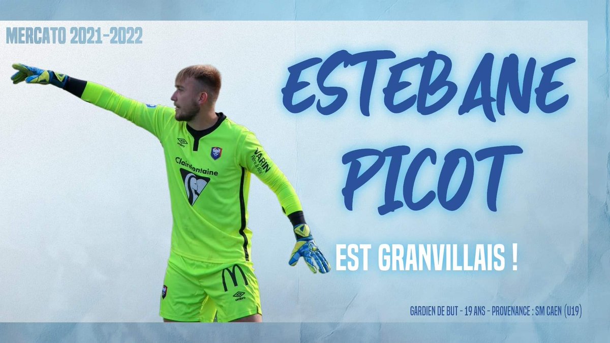 US_Granville's tweet photo. [MERCATO N2]

🆕 L'Union Sportive Granvillaise est heureuse de vous annoncer l'arrivée d'Estebane pour la saison 2021-2022 !

⚡ Le gardien de 19 ans, ancien U13 et U14 du club puis formé au SM Caen, rejoint l'USG avec le numéro #40.

#AllezGranville ⚪️🔵 https://t.co/QQBvnPVrAU