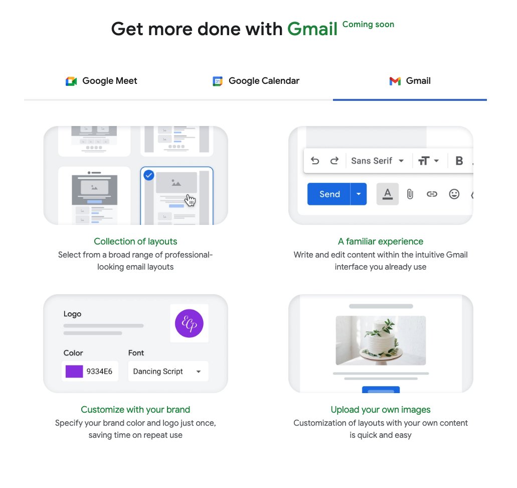 You'll soon be able to create Mailchimp style rich email templates inside Gmail