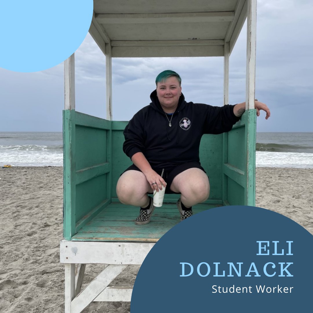 Meet Eli!
Eli uses he/they pronouns. He is a student worker for the Women's Center and Pride Center. Eli is a Psychology major. His fun fact is that he marched in the St.Patrick's Day Parade with SRU Marching Pride in Dublin in 2019!