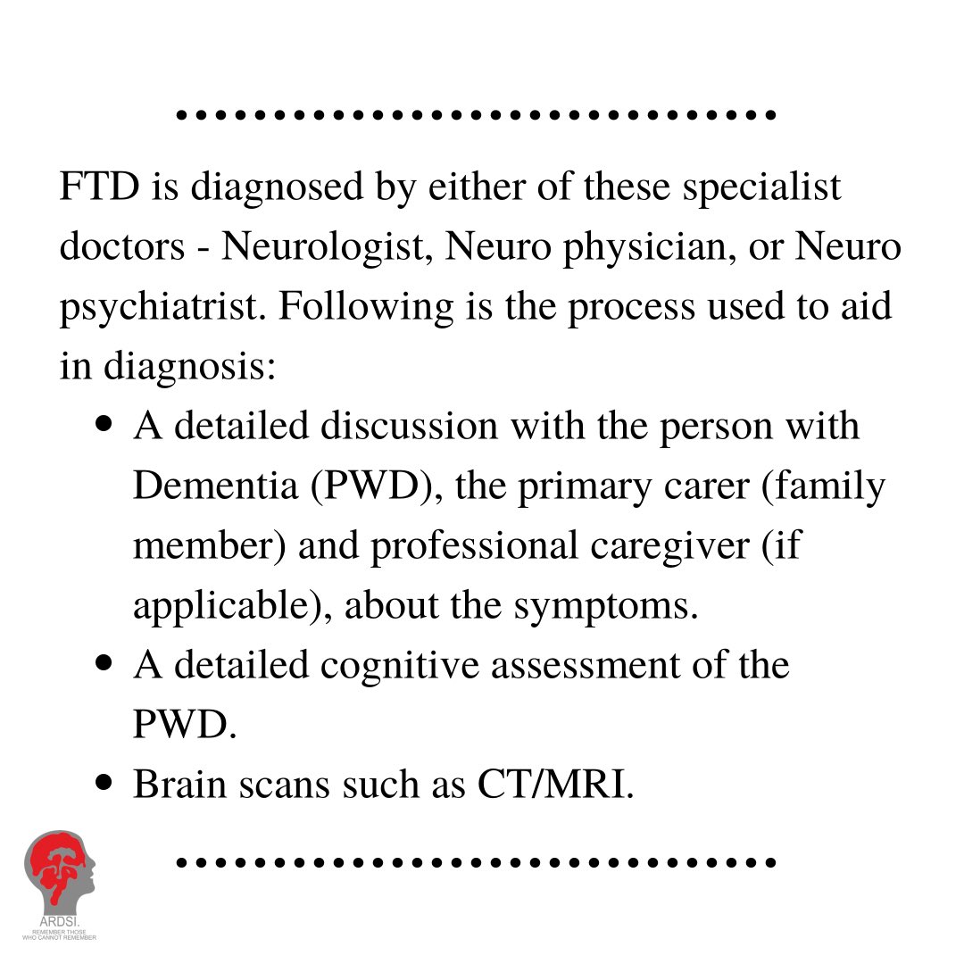 ardsihyd's tweet photo. Fronto-Temporal Dementia(FTD) can be quite challenging to understand. Here is how the condition is diagnosed. 
.
.
.
Stay tuned for more information! 
.
.
.
#KnowMoreDementia
#Dementia
#FrontoTemporalDementia
#Hyderabad
#DementiaSupport
#Thursday
#DementiaAwareness
#Tweet https://t.co/RNT09JJSYq