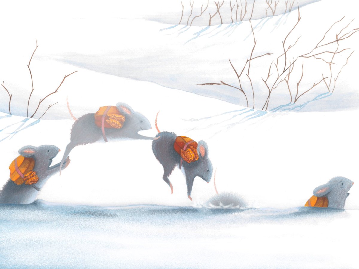 Little Mouse wants to climb a mountain and be a mountaineer, but can her little feet carry her through the forest, across swift rivers, deep crevasses, all the way to the summit? #PitMad #PB