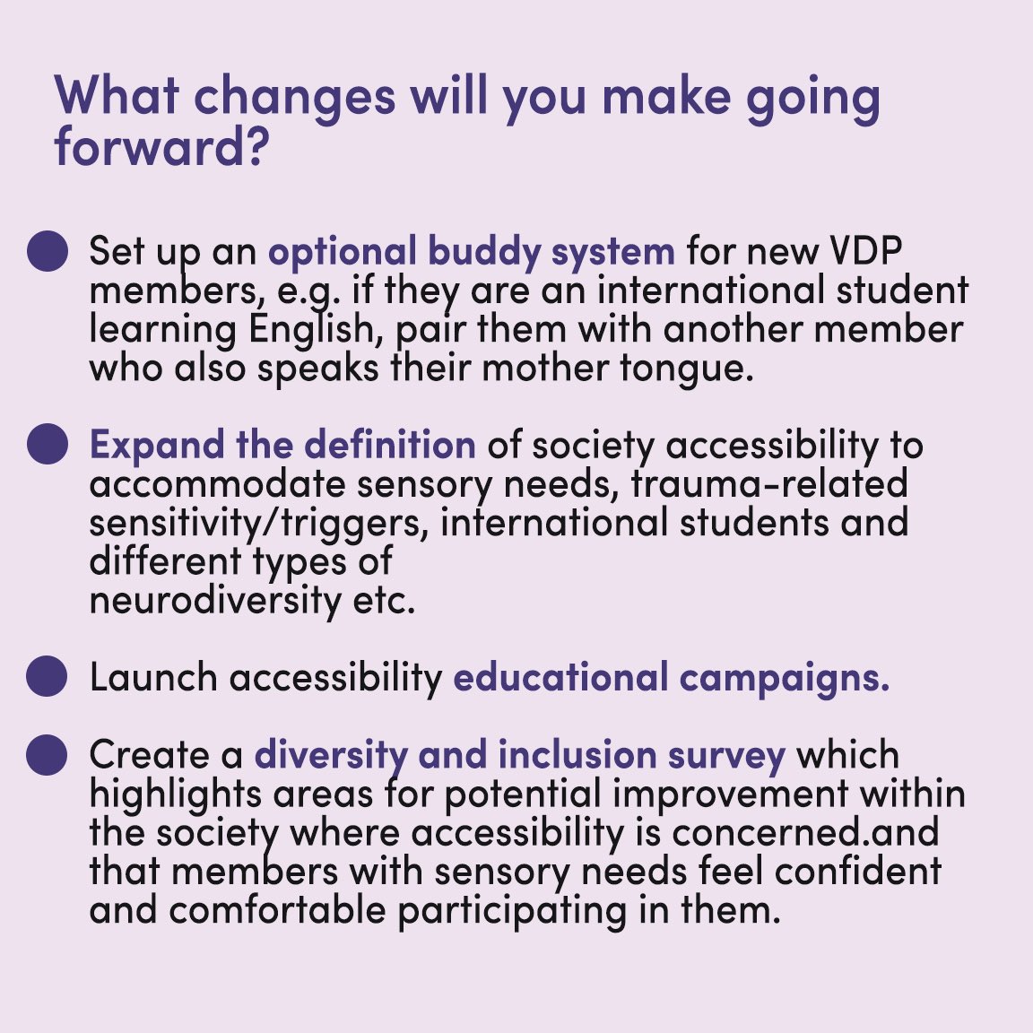 Our spotlight on disability inclusion is Trinity VDP ✨

Use our Inclusivity Checker and score in the First Category to receive a digital badge. And use our Guidelines for planning future club and society activities.

#TowardsInclusiveClubsAndSocs