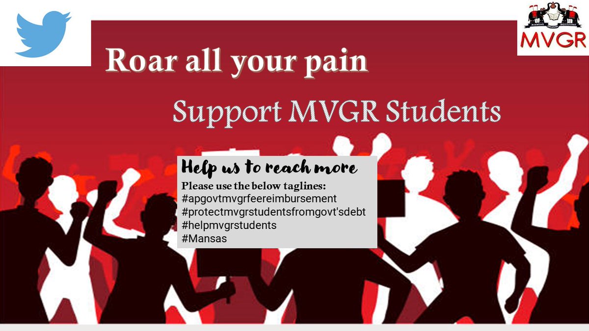 NezukochAAAAA's tweet photo. @AndhraPradeshCM
@APSchoolEdu
@EduMinOfIndia
@PMOIndia
@AICTE_INDIA
@TV9Telugu
@abntelugutv
@NtvTeluguLive
@hmtvnewslive
@Ashok_Gajapathi
@SonuSood
@JanaSenaParty
@RamMNK
@ncbn

#apgovtmvgrfeereimbursement 
#protectmvgrstudentsfromgovtsdebt
#helpmvgrstudents
#Mansas https://t.co/kgFf3wpD5l