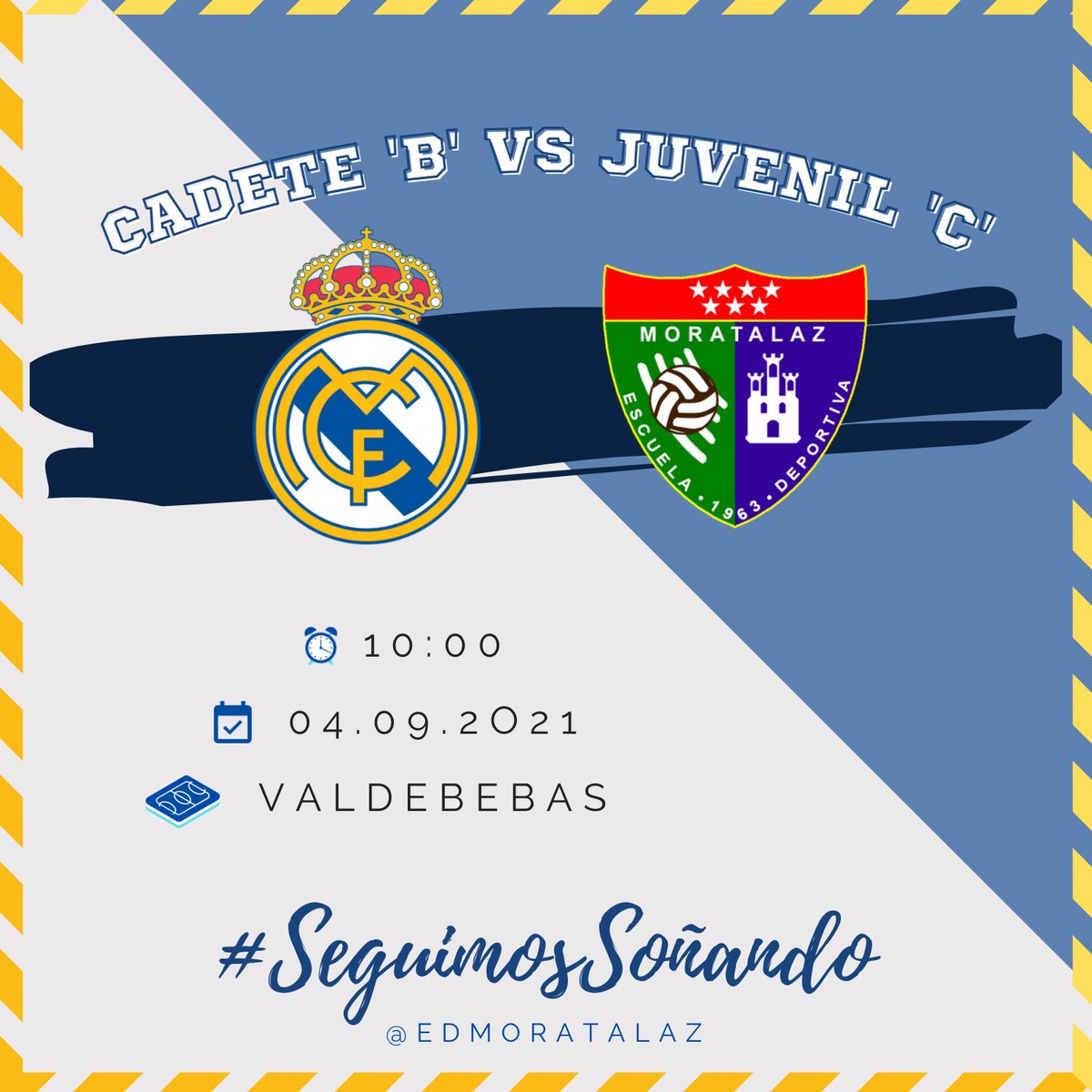 edmoratalaz's tweet photo. 🔸‼️ Este sábado nuestro Juvenil C jugará frente al Cadete B de la @lafabricacrm un amistoso 

📅 04.09.2021 

🖤🔸 #SeguimosSoñando https://t.co/tI68Wgx5nl