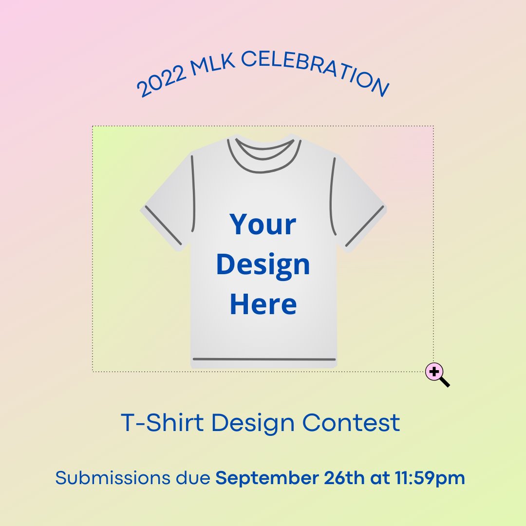 Did you know? 👕 Your design could be featured on the 2022 MLK Celebration t-shirts! Submit a design by Sunday, September 26th via Engage! DM or email jshapiro2@ithaca.edu with any questions! bit.ly/3Bzk4zj