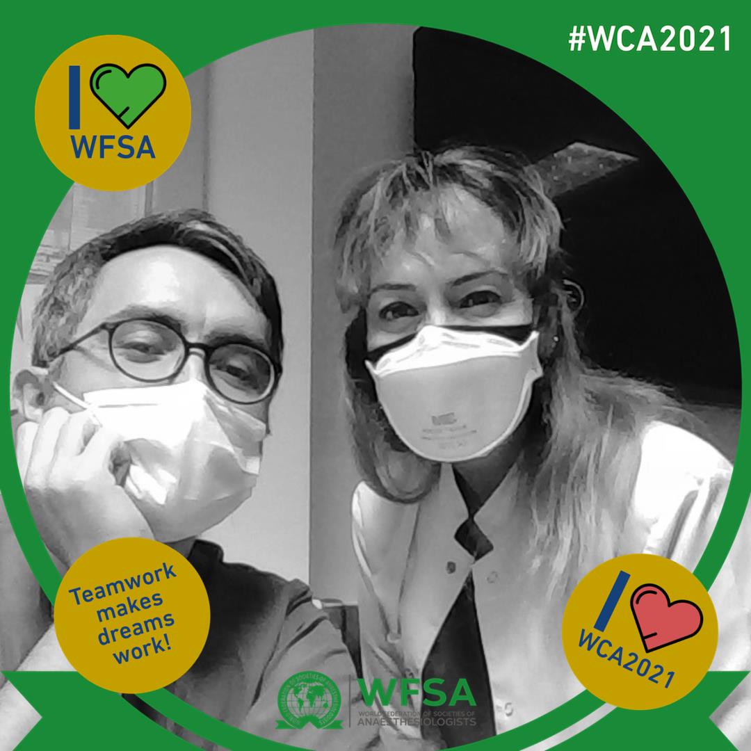 Sanki burası instagrammış gibi tag dolu bir fotoğraflı tweet.

W/ Prof. Dr. Heves Karagöz

#WCA2021 #wfsa #hacettepeanesthesiology #interventionalradiology