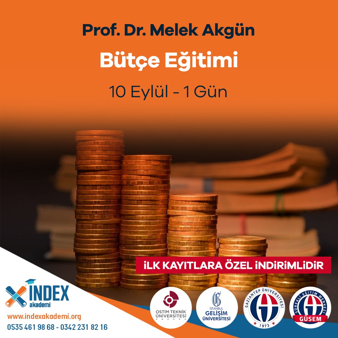 indexakademi's tweet photo. Prof. Dr. Melek Akgün
Bütçe Eğitimi

#indexakademi #index #akademi #eğitim #muhasebeeğitimleri #gagiad #güsem #gaziantepuniversitesi #tabiplerodası #barolarbirligi #kurumsalegitim #sertifikalıegitim
https://t.co/AGERB1GTom
03422318216
05354619868 https://t.co/v8a6rsbnkS