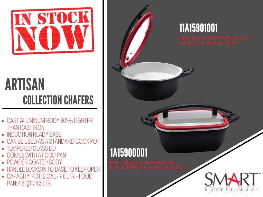SMARTBuffetWare's tweet image. 🌟 In Stock Now! 🌟 We have inventory - Give us a call! 877-463-3388 smartbuffetware.com . . #smartbuffetware #smartbuffet #smartbeverage #smartchafer #smartinduction #smartcolddisplay #smartsolutions #choosesmart #hospitality #foodservice #buffet #catering #events