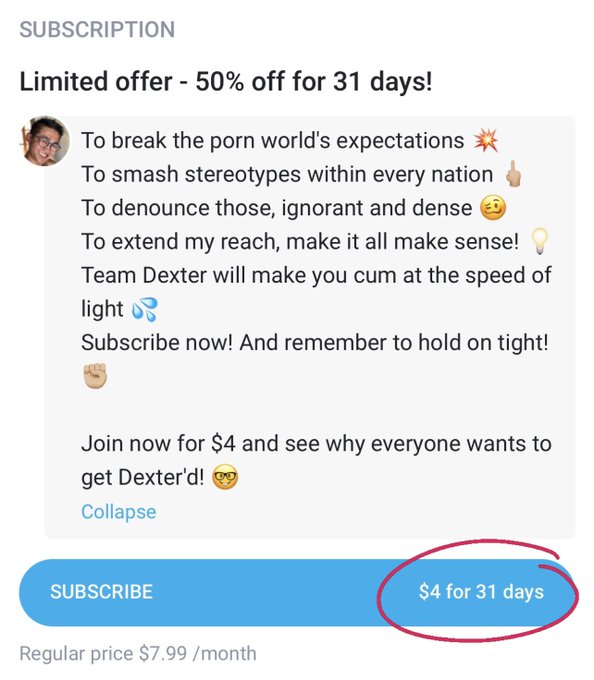 $4 for FULL-ACCESS to ALL my best content 😘  https://t.co/Rf6jDHt3a3 https://t.co/gJvpcMS2gV<a href="/tag/humpdayvibes"class="tags"><span>#humpdayvibes</span></a>