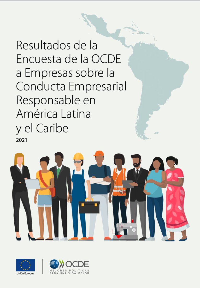 Acabamos de publicar los resultados de la Encuesta de la #OCDE 2021 sobre conducta empresarial responsable en #AméricaLatina y el #Caribe.

📘El reporte completo está disponible aquí:
mneguidelines.oecd.org/resultados-de-…

🇦🇷🇧🇷🇨🇴🇨🇱🇨🇷🇪🇨🇲🇽🇵🇦🇵🇪

#OECDrbc #CERALC 🇪🇺🌎