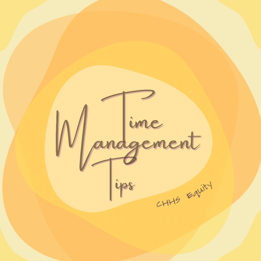 ChhsEquity's tweet photo. We are almost through week two of the school year! We know that it can be a difficult transition, especially for those who were in virtual learning for the majority of the previous year. We are here to help! Swipe to see some tips for time management! https://t.co/7Xc609cgFK