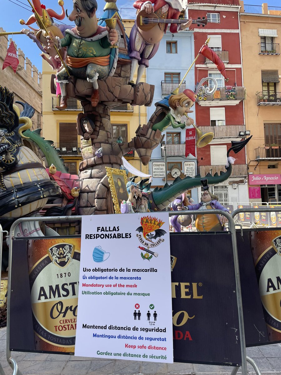 La <a href="/falladrcollado/">Falla Doctor Collado</a> apuesta por unas #fallas seguras. Todas las normas COVID en carteles instalados en nuestra plaza. El buen desarrollo de la fiesta es responsabilidad de tod@s. Colabora!