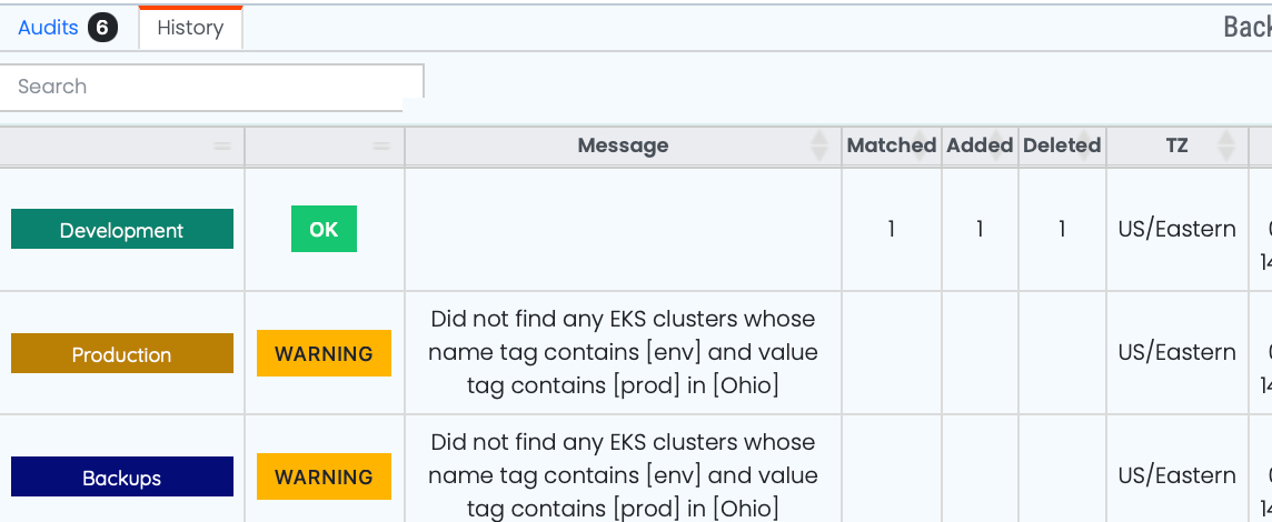 ylastic's tweet photo. All #AWS accounts within an organizational unit automatically checked for #EKS cluster export on every run. https://t.co/8Jv84niBVg