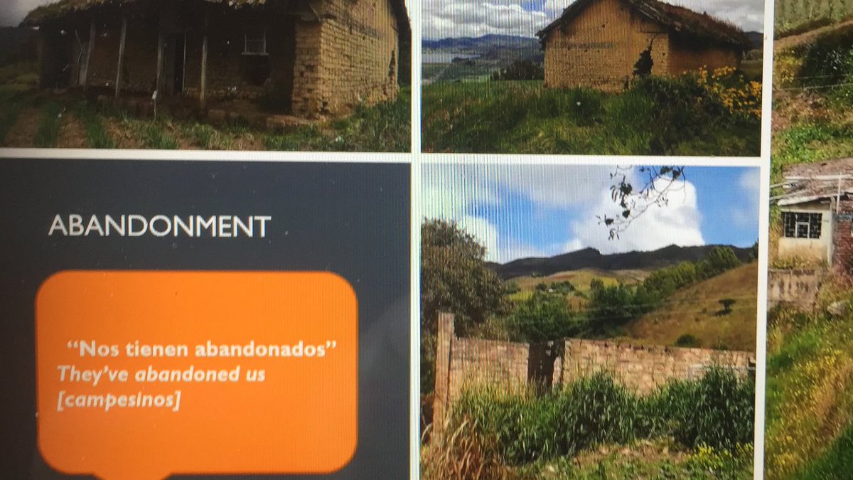 Pressures on pastoralist farmers in Boyaco paramos, Colombia ‘pushed up, pushed down and/or pushed out’ sustainable solutions for sustainable and fair #regenerative agri and land access discussed <a href="/RGRG/">RGRG</a> #RGSIBG21 session by Lauren Blake and Jaskiran Chohan