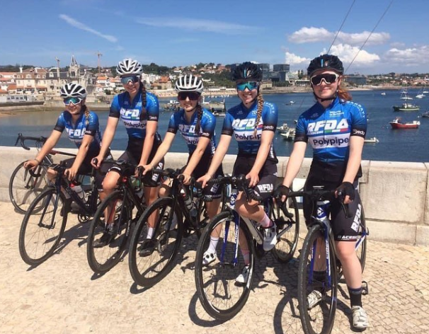 PolypipeTrade's tweet photo. Girls on Tour! 🚴‍♀️💨

The @racescenefda have landed in Portugal for Volta a Portugal Feminina.

Some lovely words over on Insta, "Without the kind generosity &amp; fantastic support of our sponsors Polypipe this would not be possible."

View the full post here https://t.co/Wg8DuxuR0W https://t.co/7cMD2YPwh8