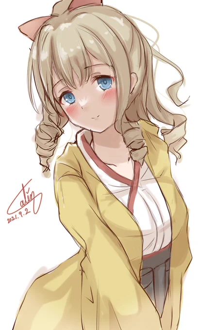 塗り方を変えて旗風チャン!!

#艦これ版深夜の真剣お絵描き60分一本勝負
#艦これ版真剣お絵描き60分一本勝負_20210902
#艦これ     #旗風 