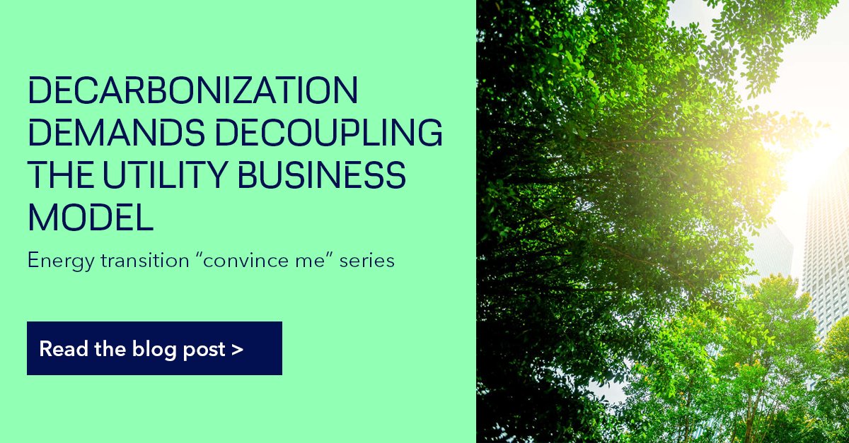 DNVEnergySystem's tweet photo. As climate change accelerates, the traditional utility business model must evolve to prioritize #decarbonization. Steve Baab describes how. #electrification https://t.co/szuspNCnOh https://t.co/zDVTWXi72Q
