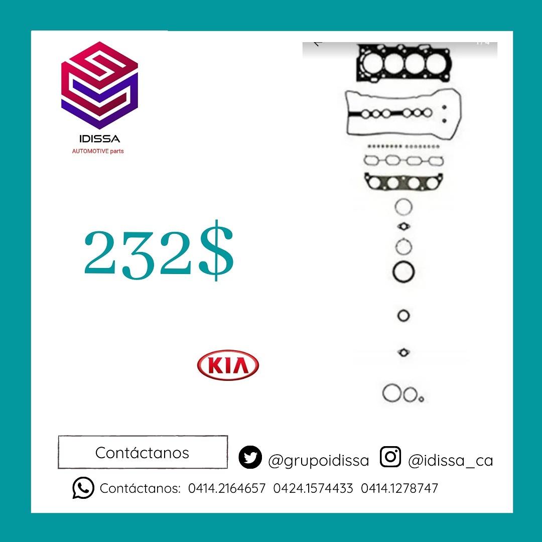 grupoidissa's tweet photo. 🛒EMPACADURA DE MOTOR SORENTO, MARCA KIA
#repuestosoriginales #repuestosautomóviles #repuestosccs #grupoidissa #repuestoscaracas
#repuestosdecarro #repuestosenvenezuela #mercadolibrevenezuela #ventascaracas #ventaderepuestos #ccs #venezuela https://t.co/e0DWG3G6QM