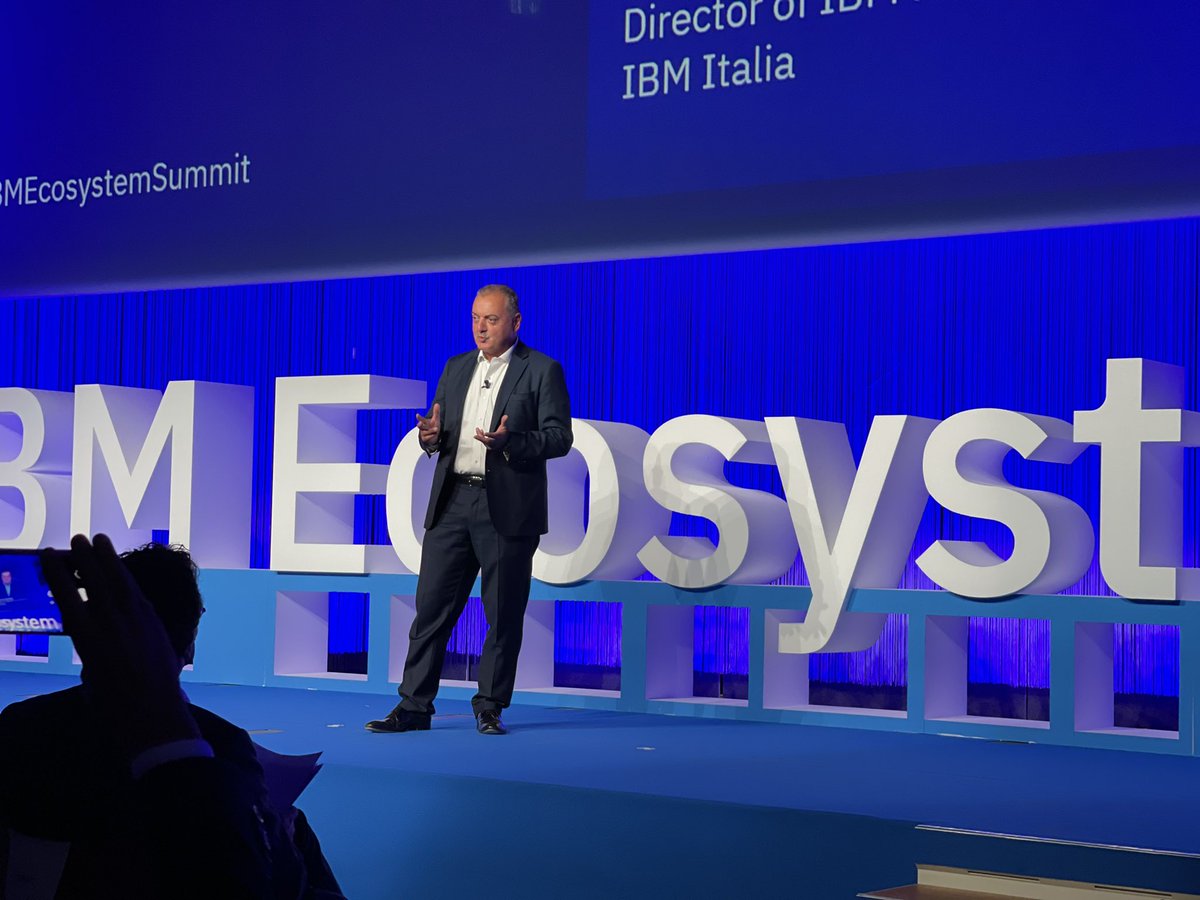 MarcoLorux's tweet photo. “È il primo evento fisico del 2021, bello essere qui, bello ripartire con il nostro ecosistema a cui stiamo dedicando novità e opportunità senza precedenti. Oggi i partner sono sempre più al centro con @IBMItalia focalizzata sulla tecnologia”
@fabriziosalta #ibmecosystemsummit https://t.co/ZZ6zlfLr6Z