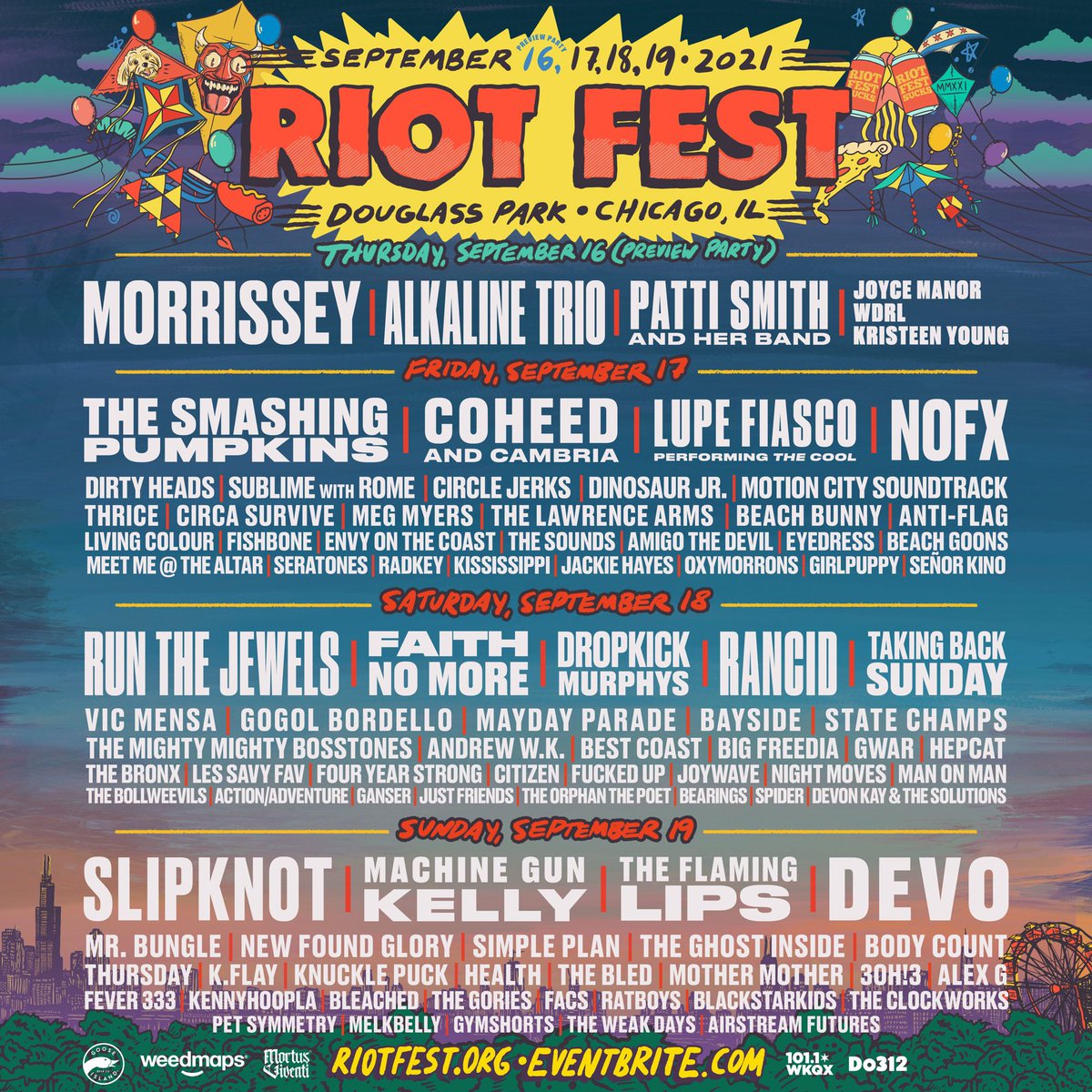 we'll see you Saturday at <a href="/RiotFest/">Riot Fest</a> 👋 

only two weeks away, make sure you have your tickets🎟 -> riotfest.org/tickets