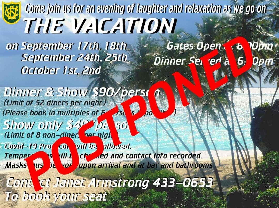 It is with deep regret that we have taken the difficult decision to postpone our annual play which was to be held at the end of September and first weekend of October. Upon reviewing the most recent protocols and the recent spike in Covid-19 cases in Barbados, we thought it best.