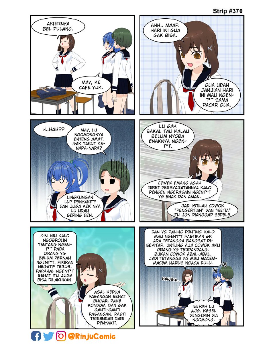 RinjuComic's tweet photo. apaan seh hdeh

#RinjuComicStrip #RCMaya #RCLisa #RCJun https://t.co/lH4fn45vLY