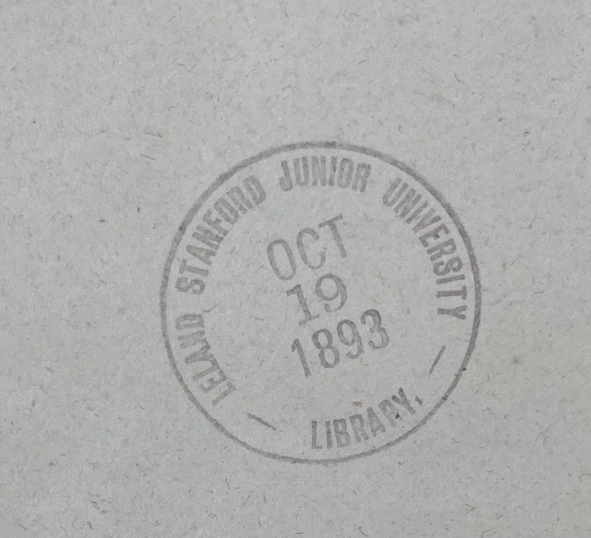 Stanford Spec Coll (@stanfordspec) on Twitter photo #takingcareofbacklog only 128 years later... #takingcareofbacklog only 128 years later...