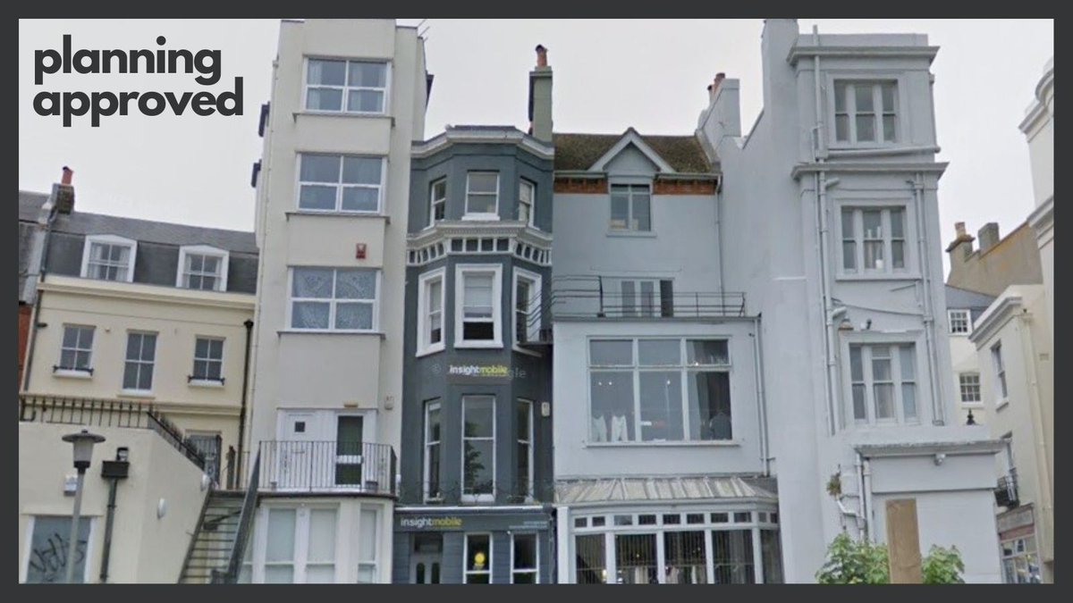 Planning permission secured for a change of use from offices to a four-storey Holiday Let, in a perfect location in the centre of Brighton, just a couple of minutes’ walk from the Palace Pier. Contact us to find out how we can help you! #Brighton #planning #holidaylet
