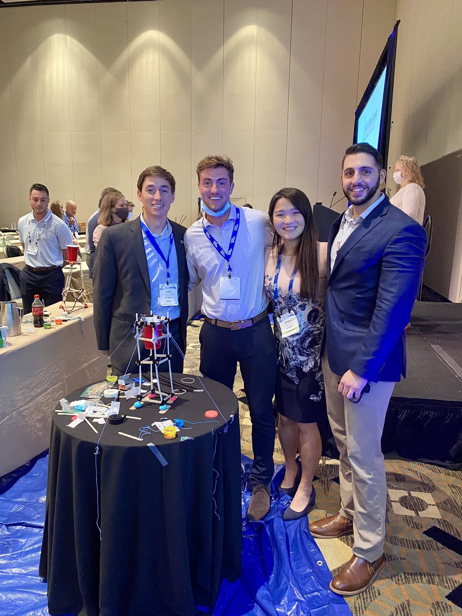 Perhaps the most important update from NJ <a href="/awwa/">American Water Works Association</a> Annual Conference😅: Team Tank Half Full from <a href="/CDMSmith/">CDM Smith</a> &amp; <a href="/MiddlesexWater/">Middlesex Water Co.</a> won the tank building competition🎉 Who would have thought my career would involve designing &amp; constructing an award-winning water storage tank?😉 So fun!