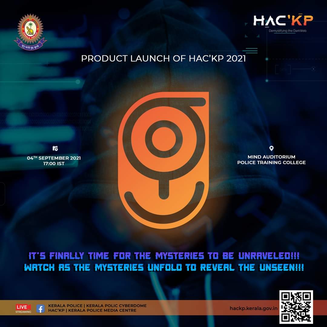 CyberdomeKerala's tweet photo. ๐๐๐'๐๐ ๐๐ฎ๐ฆ๐ฆ๐ข๐ญ and ๐๐ฐ๐๐ซ๐๐ฌ ๐๐๐๐
HacKP 2021 began its journey with hundreds on board with its mission to demystify the dark web.The team here at HacKP 2021 is proud to announce the launch of Grapnel 1.0
#Cyberdome #HacKP #Grapnel #Darkweb_Policing #keralapolice https://t.co/PWVg9ga8SL