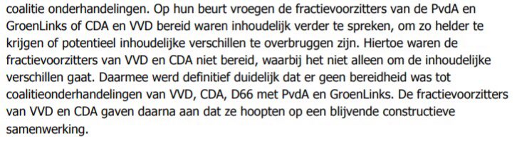 DWARS's tweet photo. Uit het eindverslag van Hamer. Voor een blijvende constructieve samenwerking moet je wel eerst aan tafel durven zitten.  @VVD @cdavandaag https://t.co/KcVPl1T8F4
